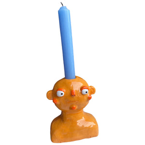 Orange Candlestick Holder (one-off)