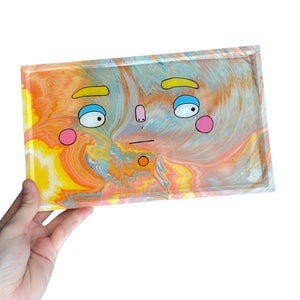 Colourful Marble Ponky Tray