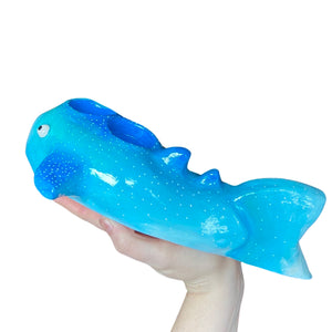 Aquamarine Whale Shark Tealight Candle Holder (One-Off)