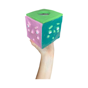 Pink and Green, Don't Be So Mean Tissue Box