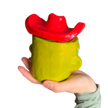 Load image into Gallery viewer, 'Olives' Cow Boy Pot
