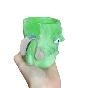 'Green Ears and Ham' Hearing Aid Holder pop