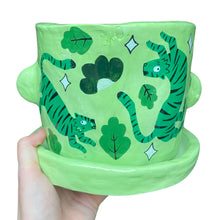 Load image into Gallery viewer, &#39;Green Tiger&#39; Large Plant Pot (one-off)
