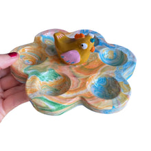 Load image into Gallery viewer, &#39;Colourful Marble&#39; Egg Holder (one-off)
