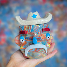 Load image into Gallery viewer, Multi-Colour Marble Cowboy (One-Off)
