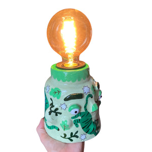 'Green Tigers' Lamp Base