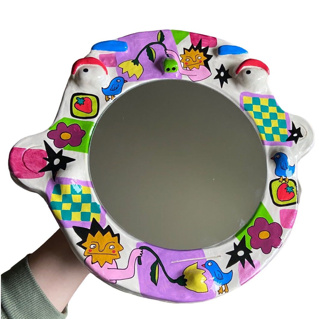 'Surrealist' BIG Ponky Wall Mirror (one-off)