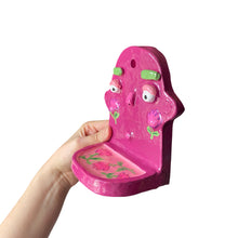 Load image into Gallery viewer, &#39;Plum Florals&#39; Ponky Wall Shelf (one off)
