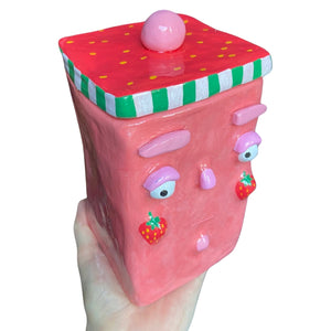 NEW 'Strawberry Delight' Storage Jar (One-Off)