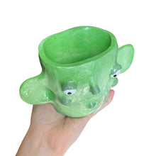 Load image into Gallery viewer, &#39;Green Ears and Ham&#39; Hearing Aid Holder pop
