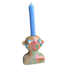 Load image into Gallery viewer, Multi Marble Candlestick Holder (one-off)
