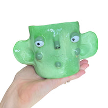 Load image into Gallery viewer, &#39;Green Ears and Ham&#39; Hearing Aid Holder pop
