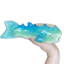 Load image into Gallery viewer, Aquamarine Whale Shark Tealight Candle Holder (One-Off)

