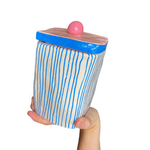 Load image into Gallery viewer, &#39;Steven Stripes&#39; Storage Jar (One-Off)
