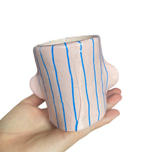 Load image into Gallery viewer, &#39;Blue and Strips, No Gripes&#39; Lil&#39; Pot
