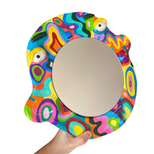 Load image into Gallery viewer, &#39;Psychedelic Wave&#39; BIG Ponky Wall Mirror (one-off)
