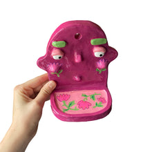 Load image into Gallery viewer, &#39;Plum Florals&#39; Ponky Wall Shelf (one off)

