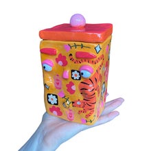 Load image into Gallery viewer, NEW &#39;Orange Tigers&#39; Storage Jar (One-Off)
