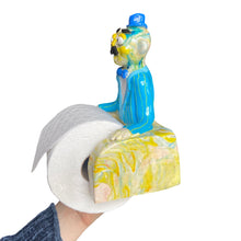 Load image into Gallery viewer, &#39;Marbleous Marvin&#39; The PonkyWots Butler Toilet Roll Holder one off
