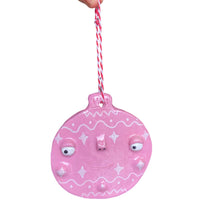 Load image into Gallery viewer, Bauble Christmas Decorations (Pink)
