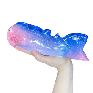 Pink + Blue Whale Shark Tealight Candle Holder (One-Off)