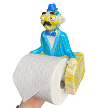Load image into Gallery viewer, &#39;Marbleous Marvin&#39; The PonkyWots Butler Toilet Roll Holder one off
