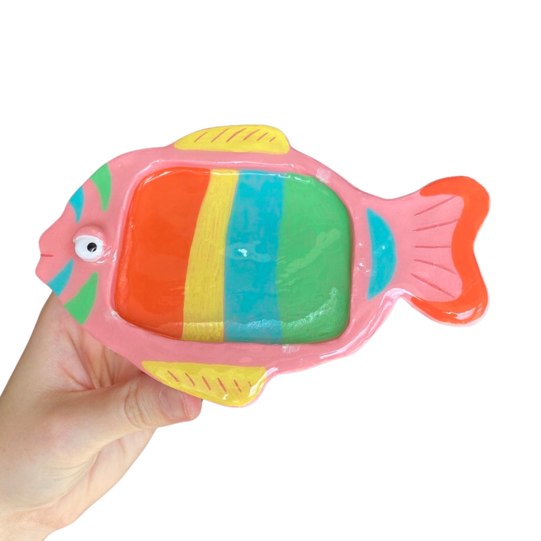 Multi-coloured Fish Soap Dish (one-off)