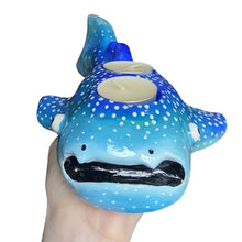Load image into Gallery viewer, Ocean Blues Whale Shark Tealight Candle Holder (One-Off)
