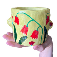 Load image into Gallery viewer, &#39;Yellow Flowers&#39; Chunky Pot (One-Off)
