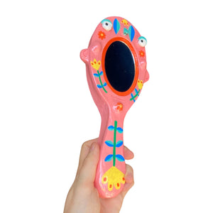 Hand-Held 'Festival Florals' Mirror (one-off)