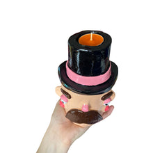 Load image into Gallery viewer, Top Hat Man Pot &amp; Tealight Holder
