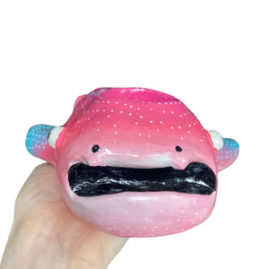 Pink + Teal Whale Shark Tealight Candle Holder (One-Off)