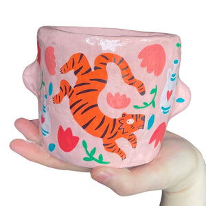 'Orange Tiger' Chunky Pot (One-Off)