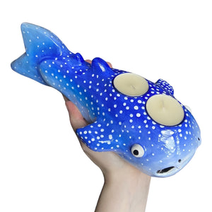 Deep Sea Whale Shark Tealight Candle Holder (One-Off)