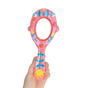 Hand-Held 'Festival Florals' Mirror (one-off)