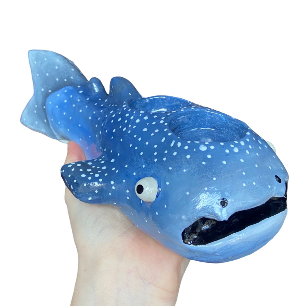 Dark Blue Whale Shark Tealight Candle Holder (only 1)