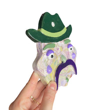 Load image into Gallery viewer, The Purple Garden Marble Cowboy Wall Hanging (one off)
