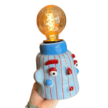Load image into Gallery viewer, Blue &amp; cherry red Lamp
