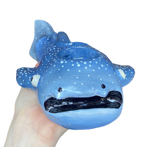 Dark Blue Whale Shark Tealight Candle Holder (only 1)