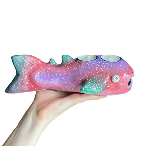 Magical Whale Shark Tealight Candle Holder (One-Off)