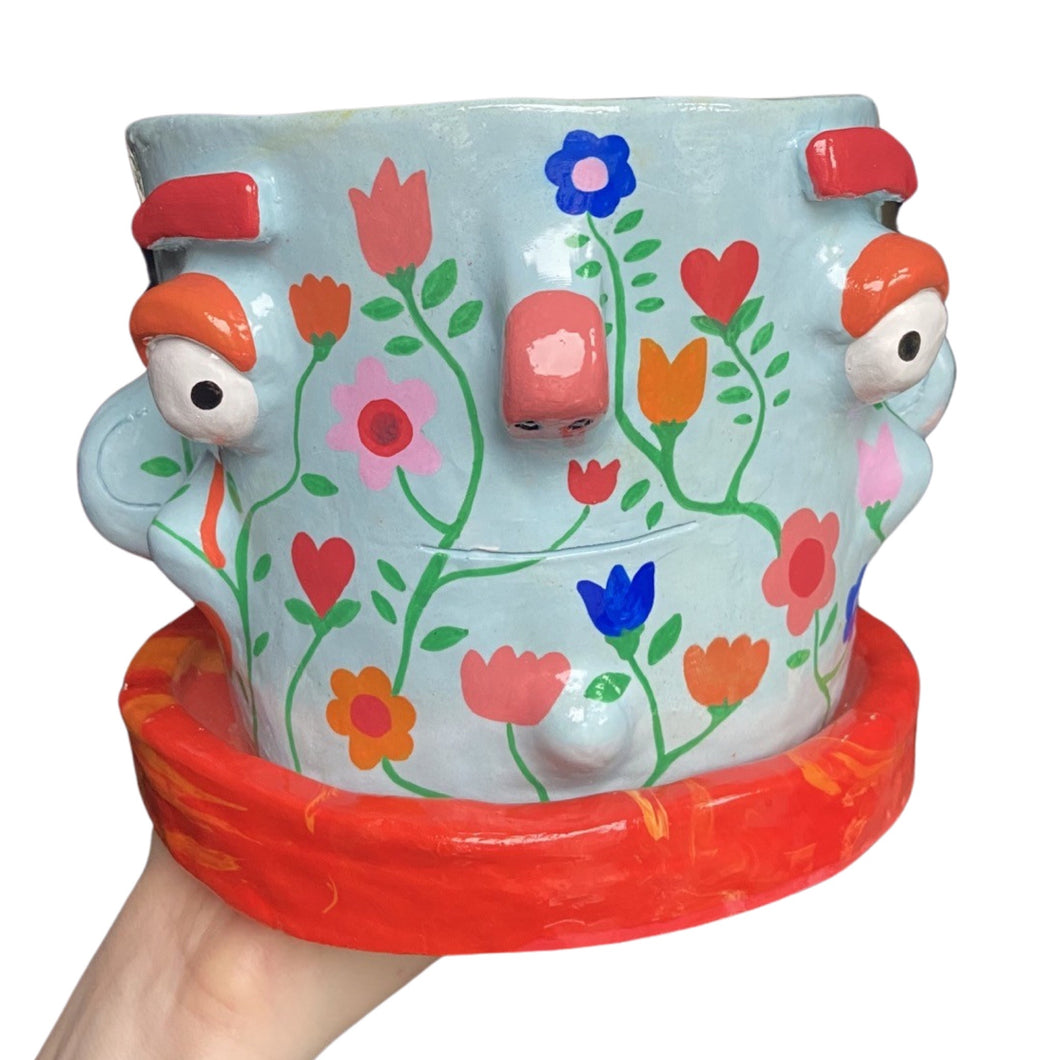 'A Garden in the Sky' Large Plant Pot (One-Off)