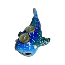 Load image into Gallery viewer, Blue &amp; Green Whale Shark Tealight Candle Holder (One-Off)
