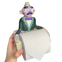 Load image into Gallery viewer, &#39;Marbleous Melvin&#39; The PonkyWots Butler Toilet Roll Holder (one off)
