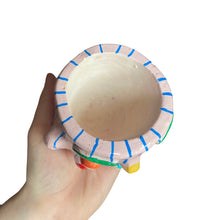 Load image into Gallery viewer, &#39;Blue and Strips, No Gripes&#39; Lil&#39; Pot
