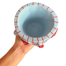 Load image into Gallery viewer, 'Blue &amp; cherry red' Chunky Pot
