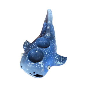 Dark Blue Whale Shark Tealight Candle Holder (only 1)