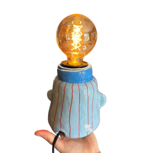 Load image into Gallery viewer, Blue &amp; cherry red Lamp
