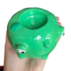 Green Apple Candle Holder