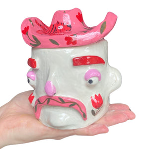 Tim & his Tiger Cow Boy Pot (one-off)
