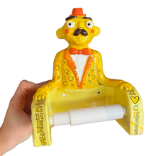 Load image into Gallery viewer, 'Cheese Lover' The PonkyWot Butler Toilet Roll Holder
